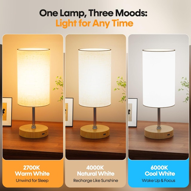 Light Therapy Lamp, 3 Color Temperatures & Stepless Dimm - photo 3