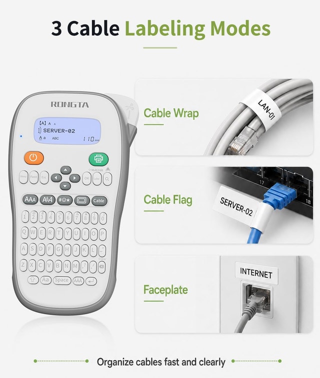 Rongta TH110 Bluetooth Handheld Label Maker Machine - photo 3