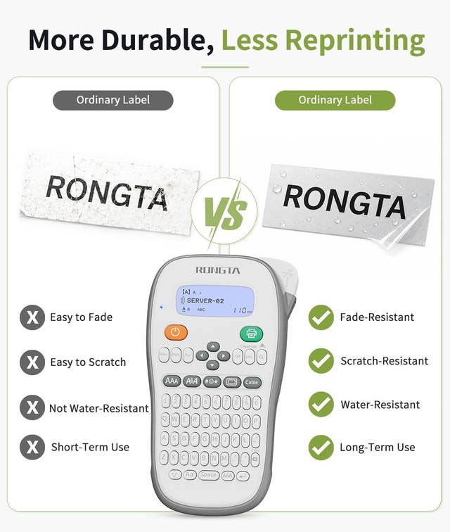 Rongta TH110 Bluetooth Handheld Label Maker Machine - photo 5