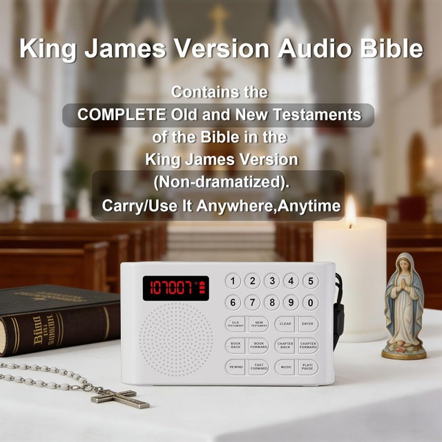 KJV Audio Bible Player for Seniors – Large One-Touch - photo 5