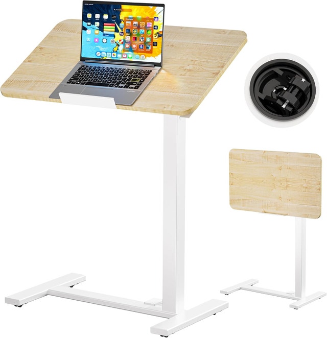 BIZUM Mobile Standing Desk Laptop Desk Pneumatic
