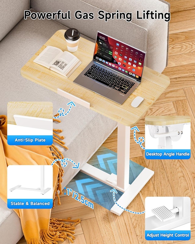 BIZUM Mobile Standing Desk Laptop Desk Pneumatic - photo 3