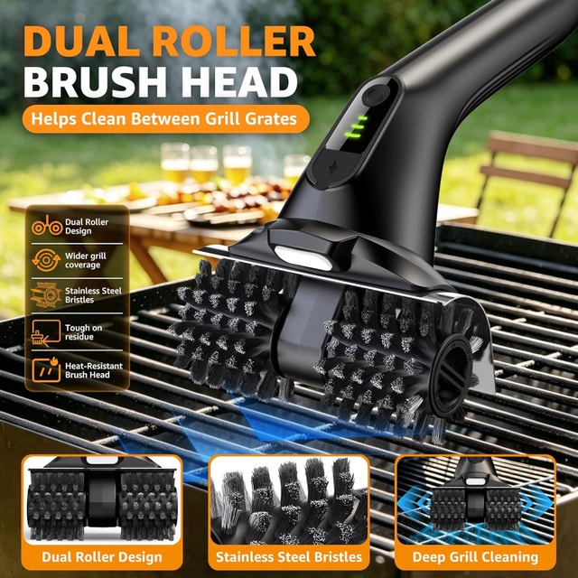 Electric Grill Brush, Rechargeable BBQ Cleaner - photo 4