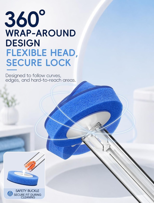 Disposable Toilet Brush with Holder - photo 4