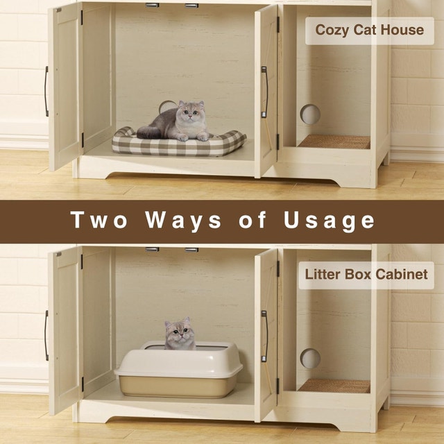 Cat Litter Box Enclosure, Hidden Litter Box Furniture - photo 4