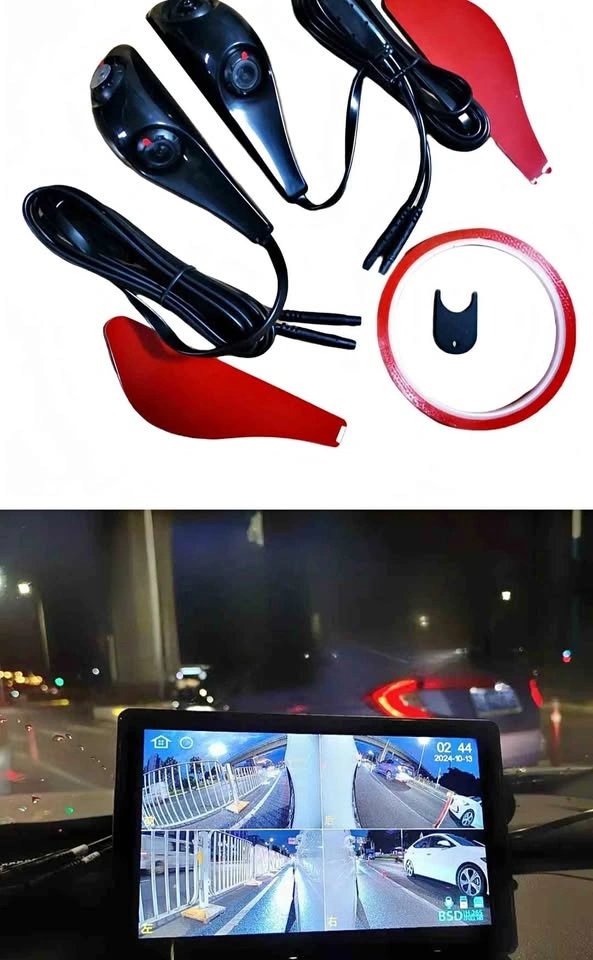 4-Camera Vehicle Blindspot Monitoring System with BSD