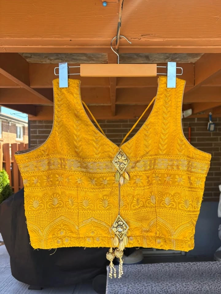 Mustard Yellow Party Wear Lehenga – Size 40 - photo 5