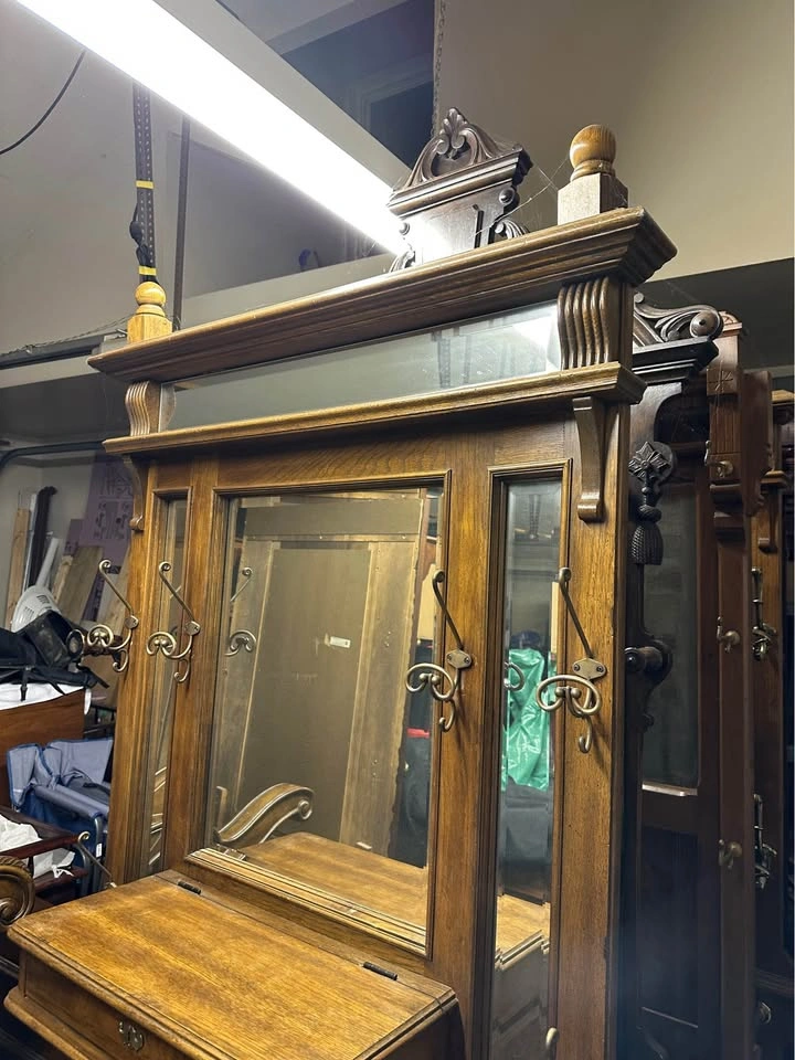 Hall Tree with Brass - photo 3