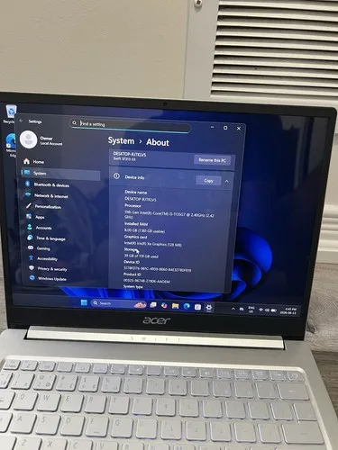 Acer Swift 3 13.5" 2K QHD Laptop i5 11th Gen 8GB RAM 120GB SSD - photo 3