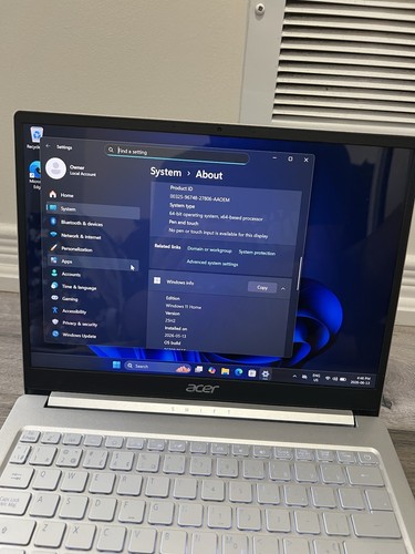 Acer Swift 3 13.5" 2K QHD Laptop i5 11th Gen 8GB RAM 120GB SSD - photo 4