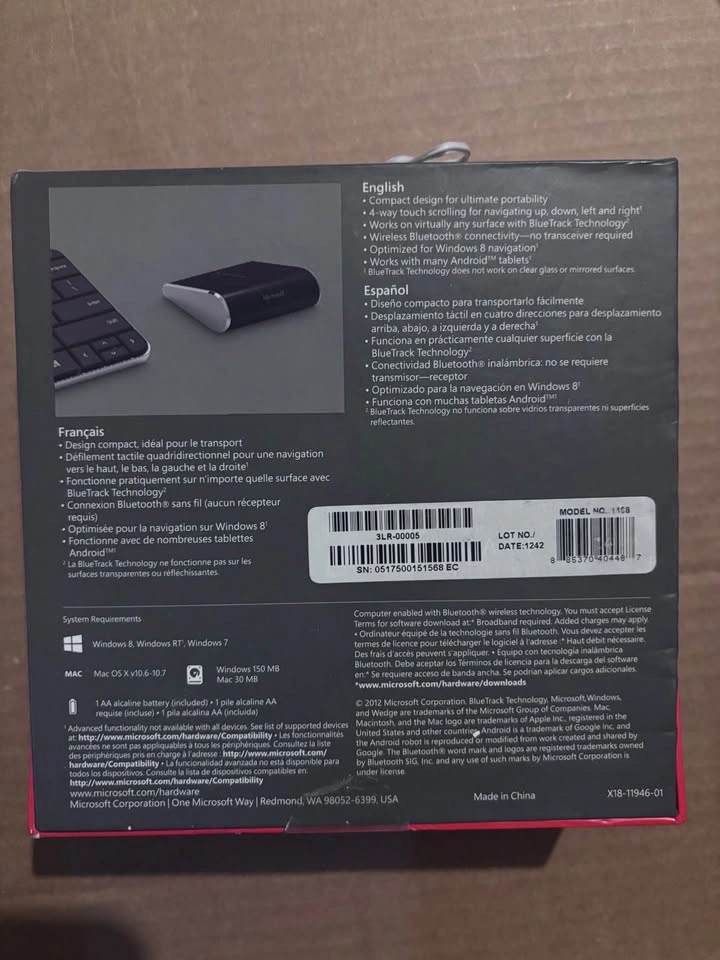 Microsoft Wedge Touch Mouse - photo 2