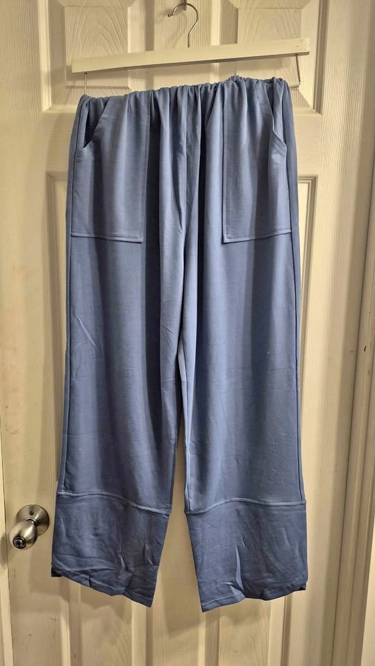 2 Pairs Wide Leg Lounge Pants medium sku 0203 and 0204