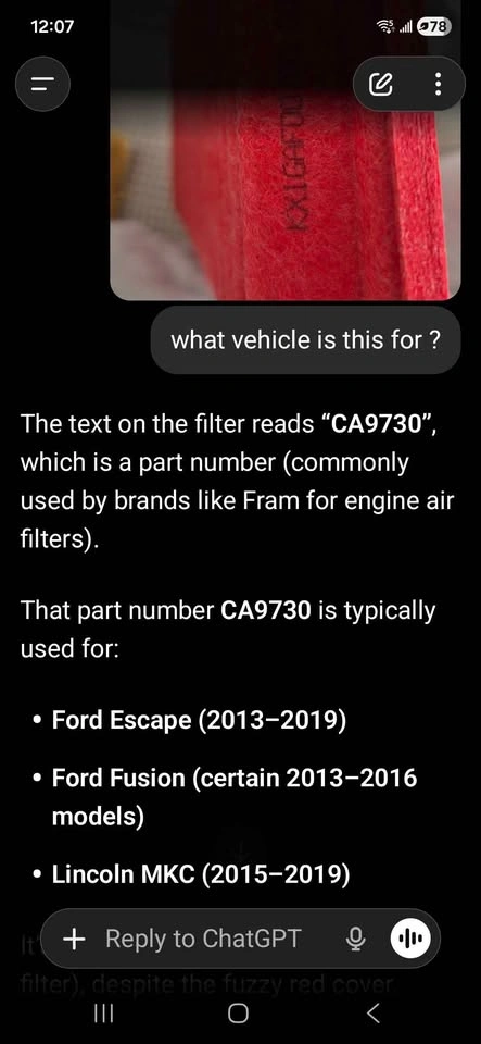 KAX Engine Air Filter CA9730 for Ford Escape Fusion Lincoln MKC - photo 4