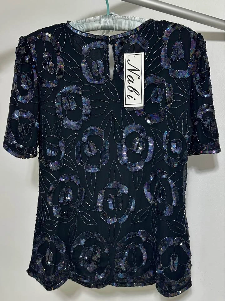 2-Piece Beaded Silk Sequin Set size XL - photo 3