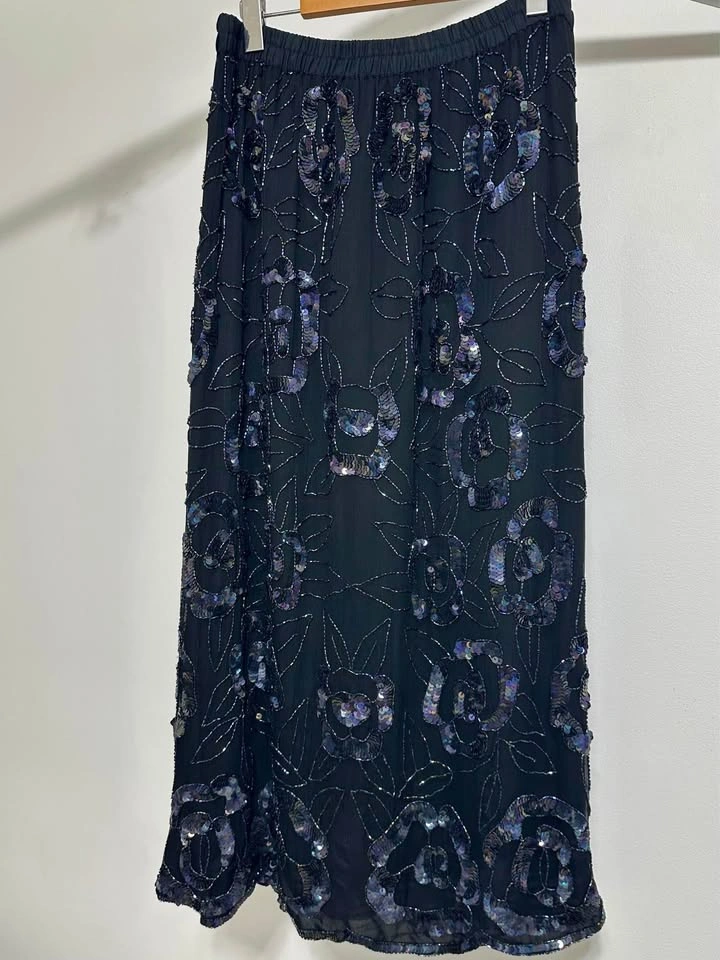 2-Piece Beaded Silk Sequin Set size XL - photo 4