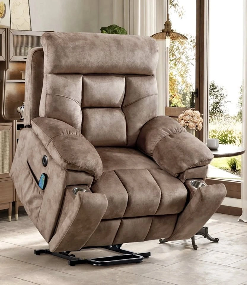 40.5" Wide Oversize Microfiber Lift Assist Reclining Chair
