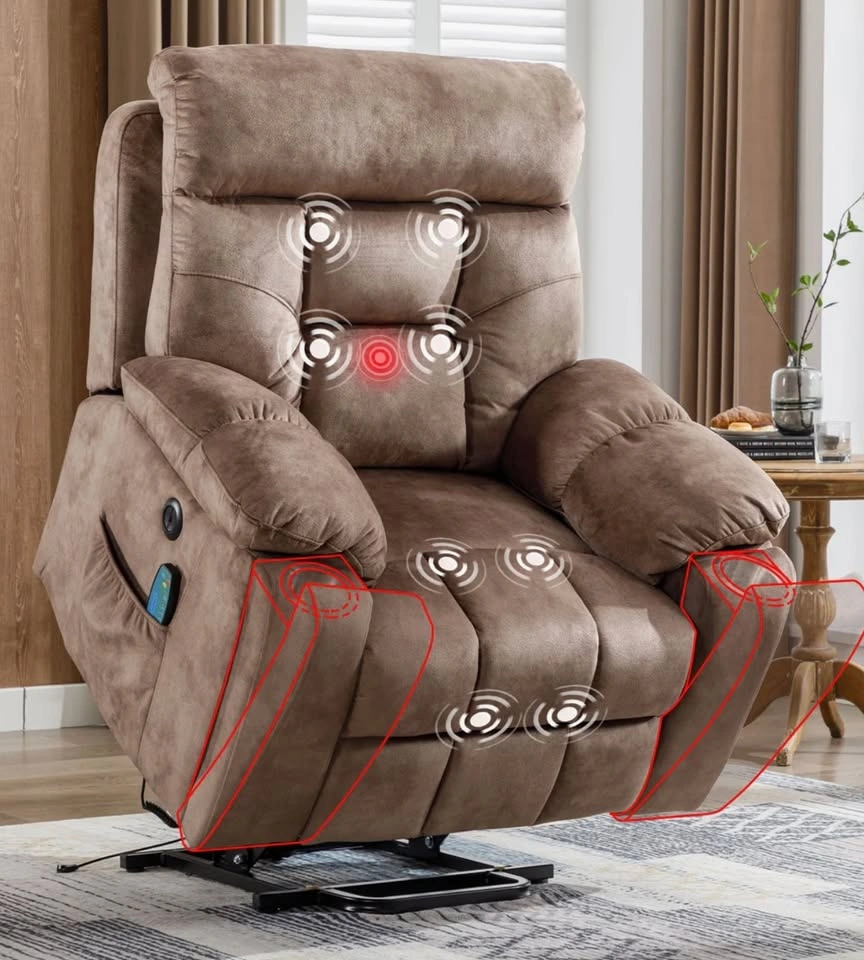 40.5" Wide Oversize Microfiber Lift Assist Reclining Chair - photo 4
