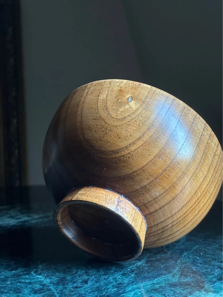 mid-century modern teak bowl small - photo 3