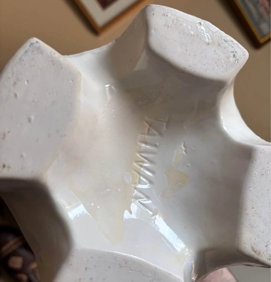 Rare 19" Vintage Mid-Century Ceramic Twin Swan Floor Vase - photo 5