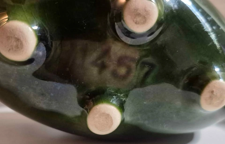 Beauce Art Pottery 1457 drip green glaze - photo 3