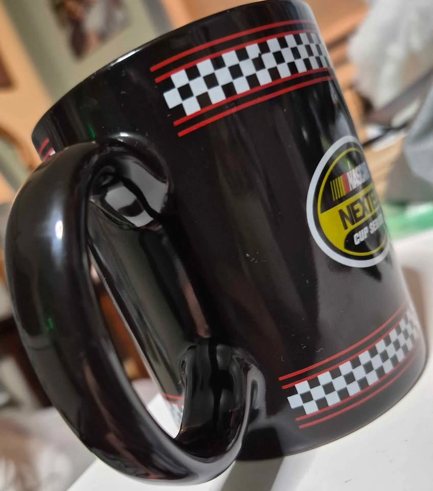 VTG. ADVERTISING NASCAR NEXTEL CUP SERIES COFFEE BLACK MUG - photo 3