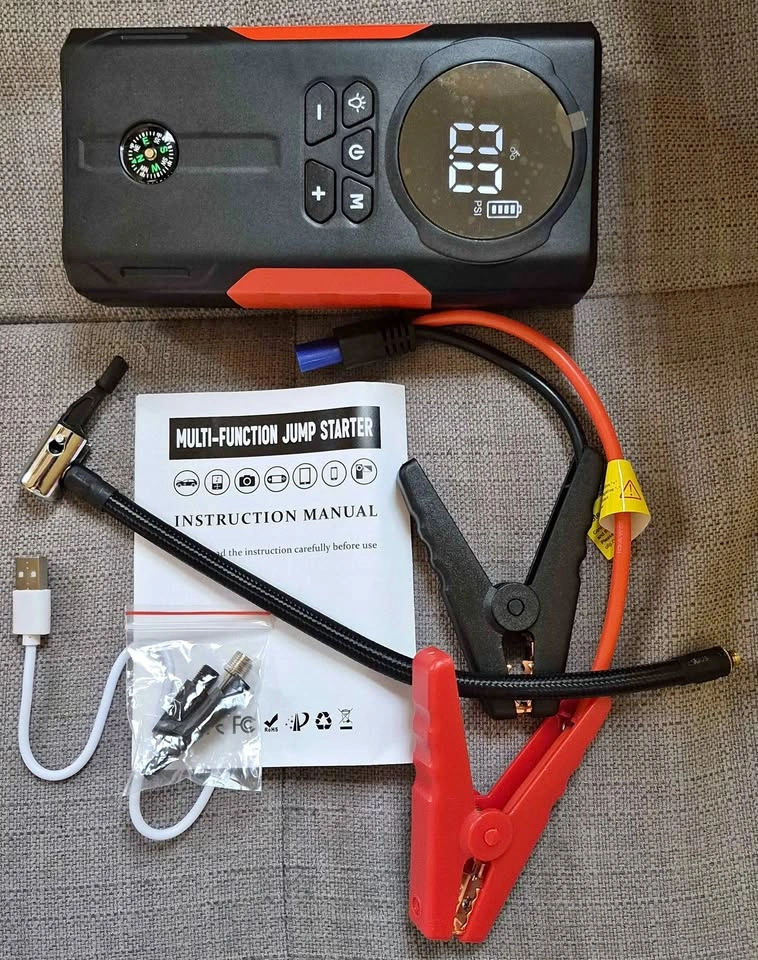 Multi-Function Jump Starter and Air Compressor
