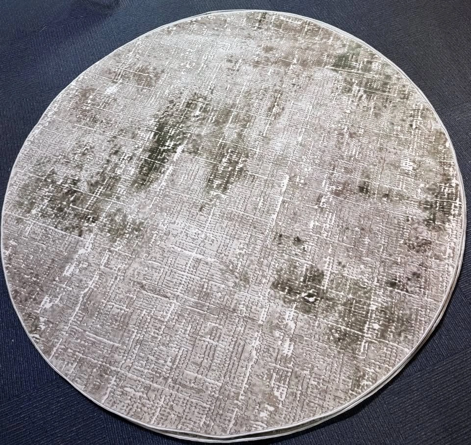 Green Taupe Round Rug on Sale at Glara Home - photo 2