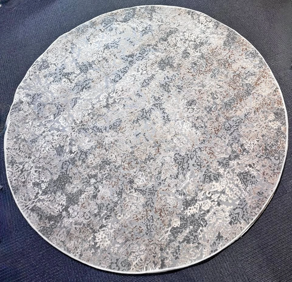 H4866 Round Rug Modern Textured Round Rug