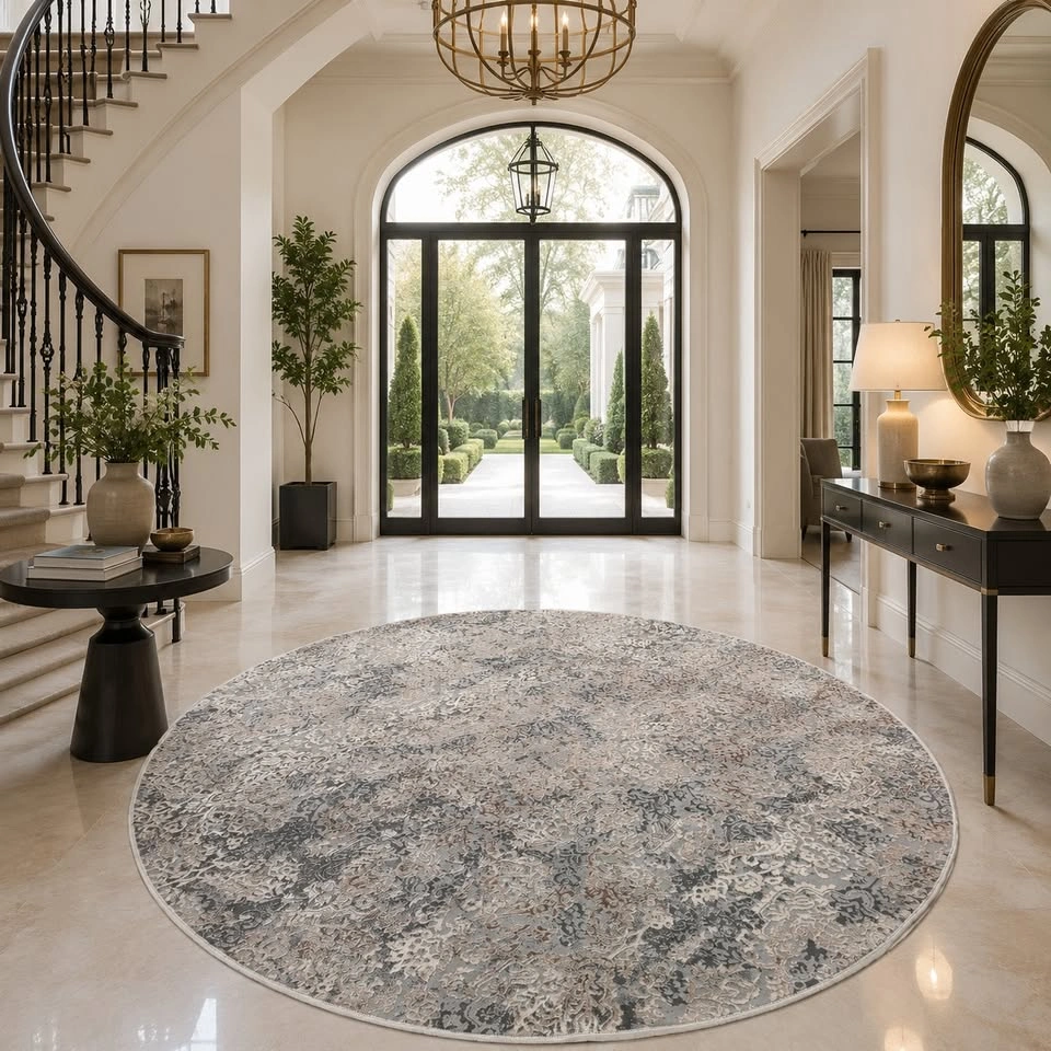 H4866 Round Rug Modern Textured Round Rug - photo 5