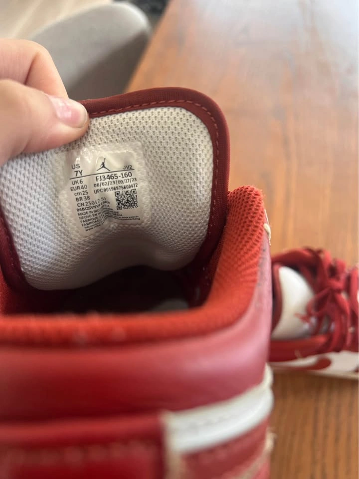 Jordan Air Jordan 1 Low Gym Red White - photo 4