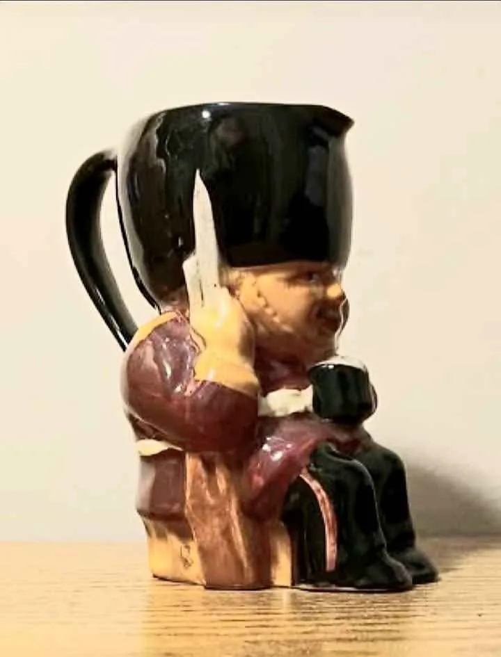 Vtg.Crown Devon Guardsman Figural Toby Pitcher thumbnail