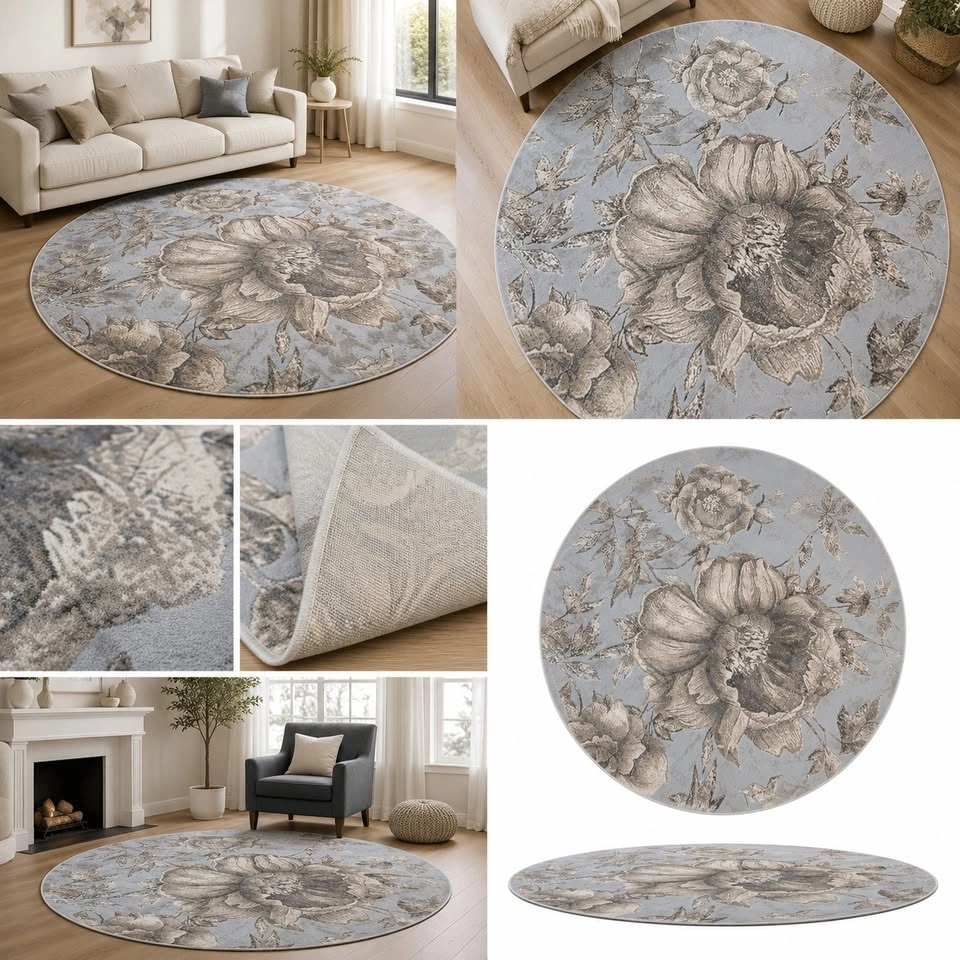 Brand New Modern round Rug 5x5 ft and 7x7 ft - photo 3
