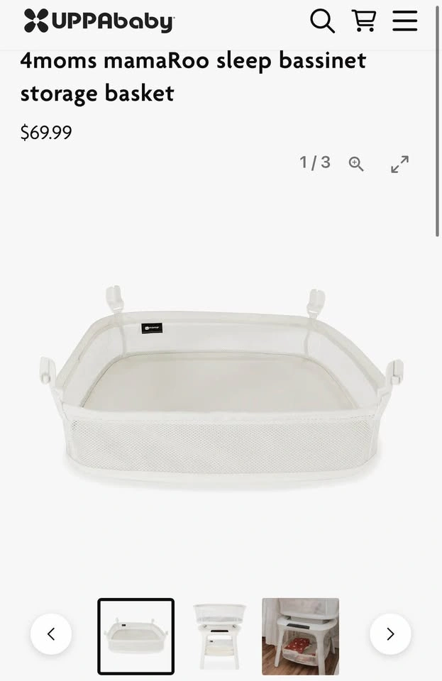 4moms MamaRoo Sleep Bassinet + storage basket - photo 4