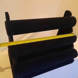 3-tier T-bar velvet jewelry / watch display - photo 2