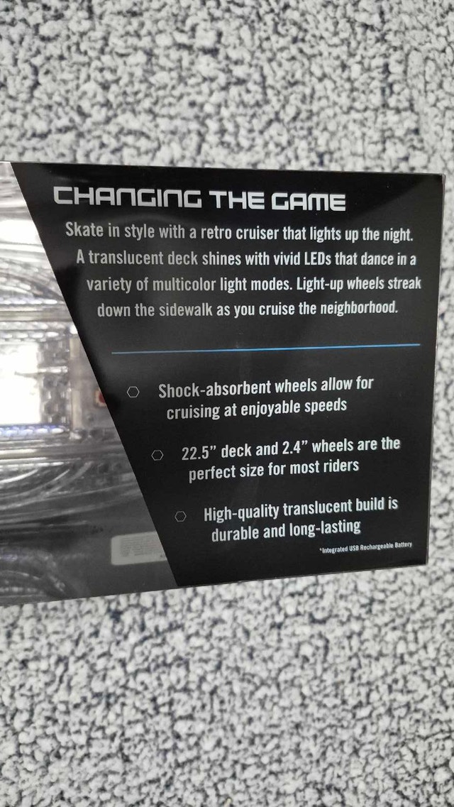 Skate Board - RGB, transparent BRAND NEW SEALED - photo 3