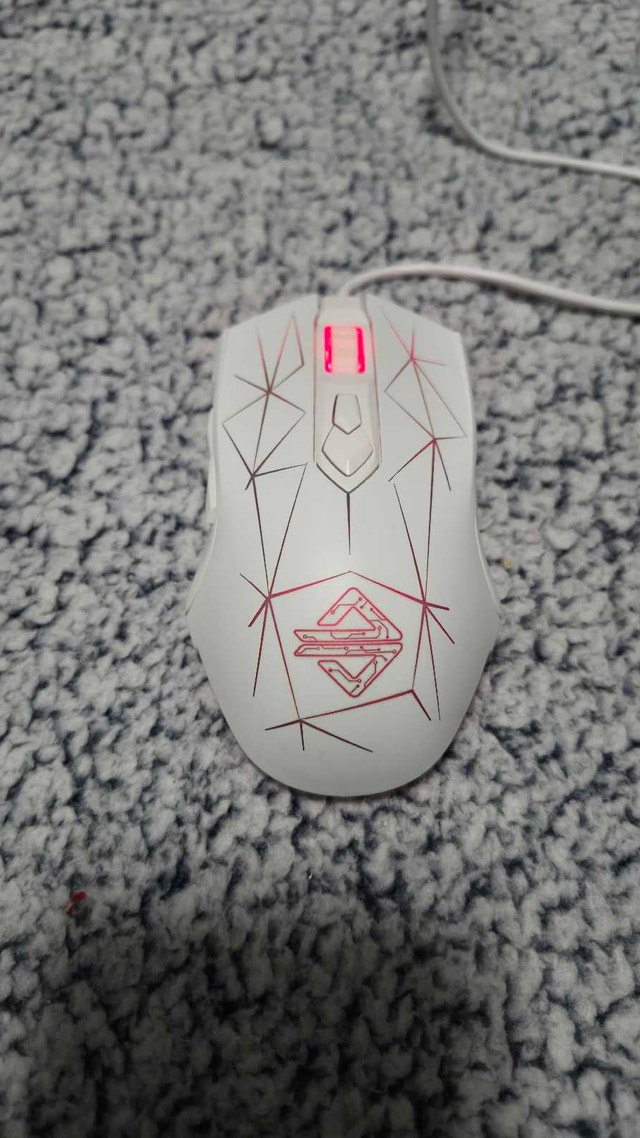 Wired RGB Gaming Mouse - White - photo 2
