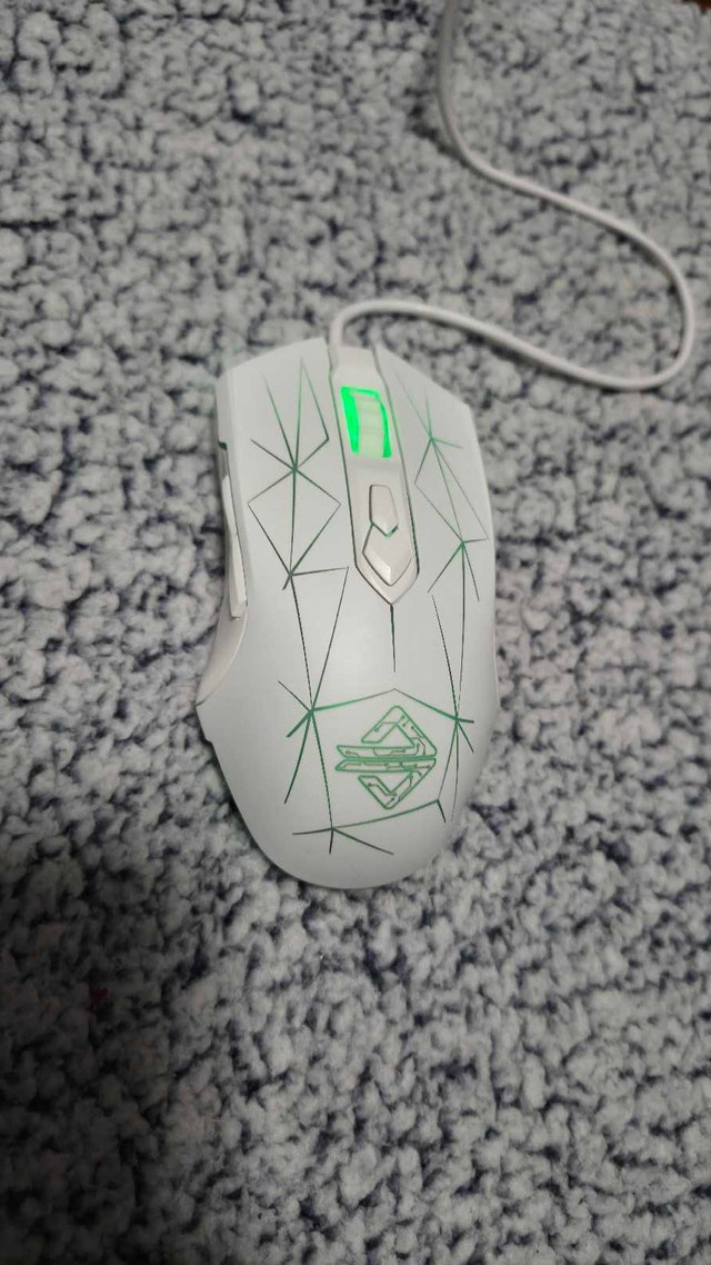 Wired RGB Gaming Mouse - White - photo 3