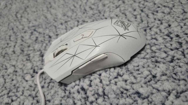 Wired RGB Gaming Mouse - White - photo 4
