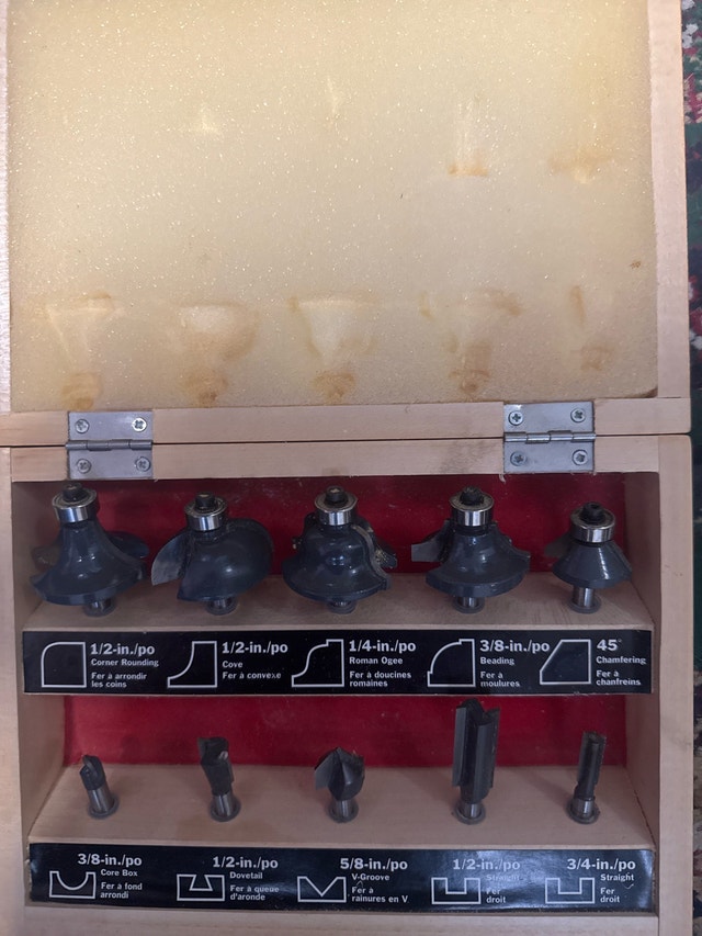 Craftsman 10 piece router set