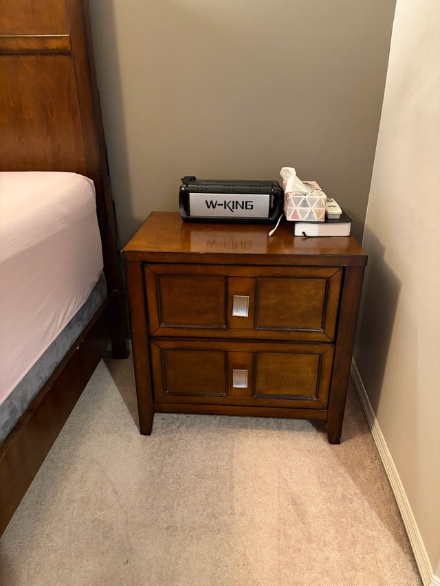 Queen Bed Frame with 2 Nightstand - photo 3