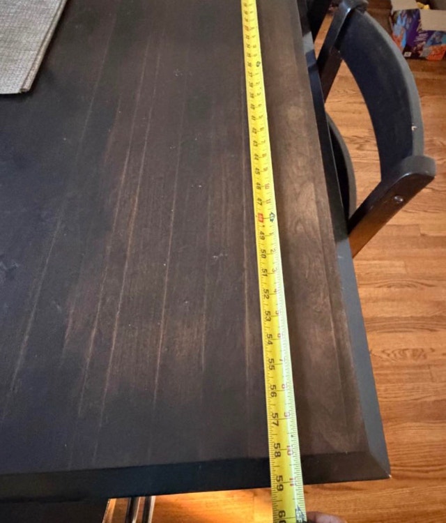 Farmhouse Style - Dark Wood Counter Height with 6 Chairs - photo 4