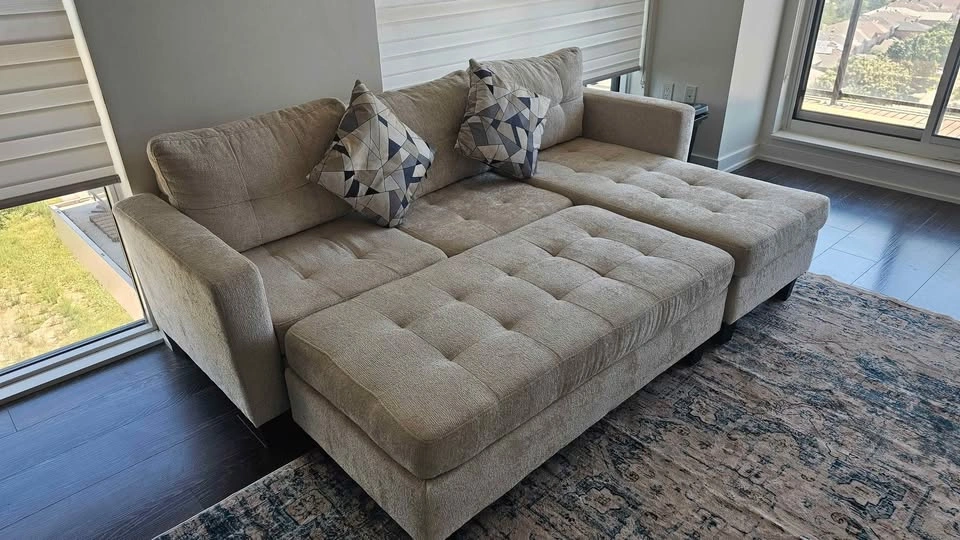 Modular Sectional Sofa with Ottoman - photo 3