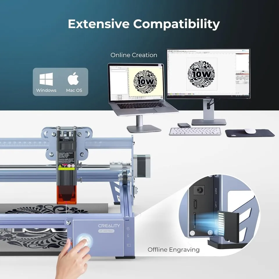 Creality Falcon 10W Laser Engraver Cutter image indicator(3)