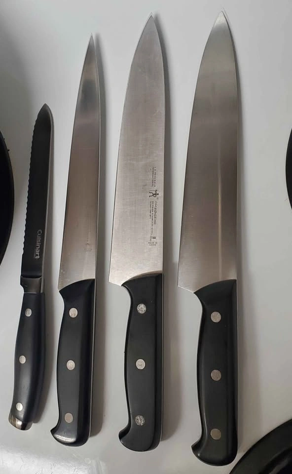 12 inch OXO Frying Pan with glass lid + J.A. Henckels Knife Set - photo 2
