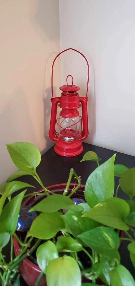 Vintage Red MEVA 863 Hurricane Lantern - Czechoslovakia - photo 2