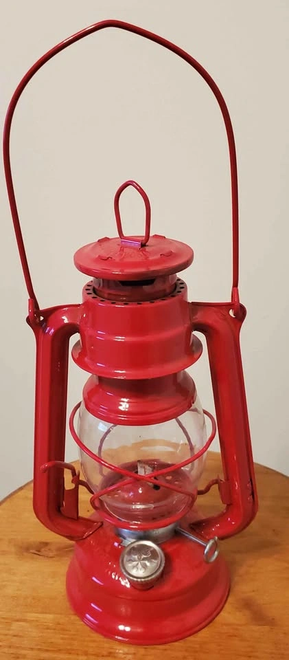 Vintage Red MEVA 863 Hurricane Lantern - Czechoslovakia - photo 3