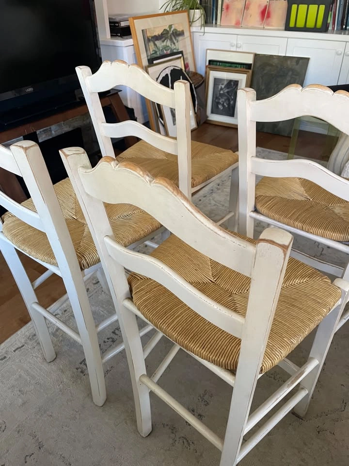 Set of 4 authentic Ballard Designs Lemans Counter Stools - photo 2