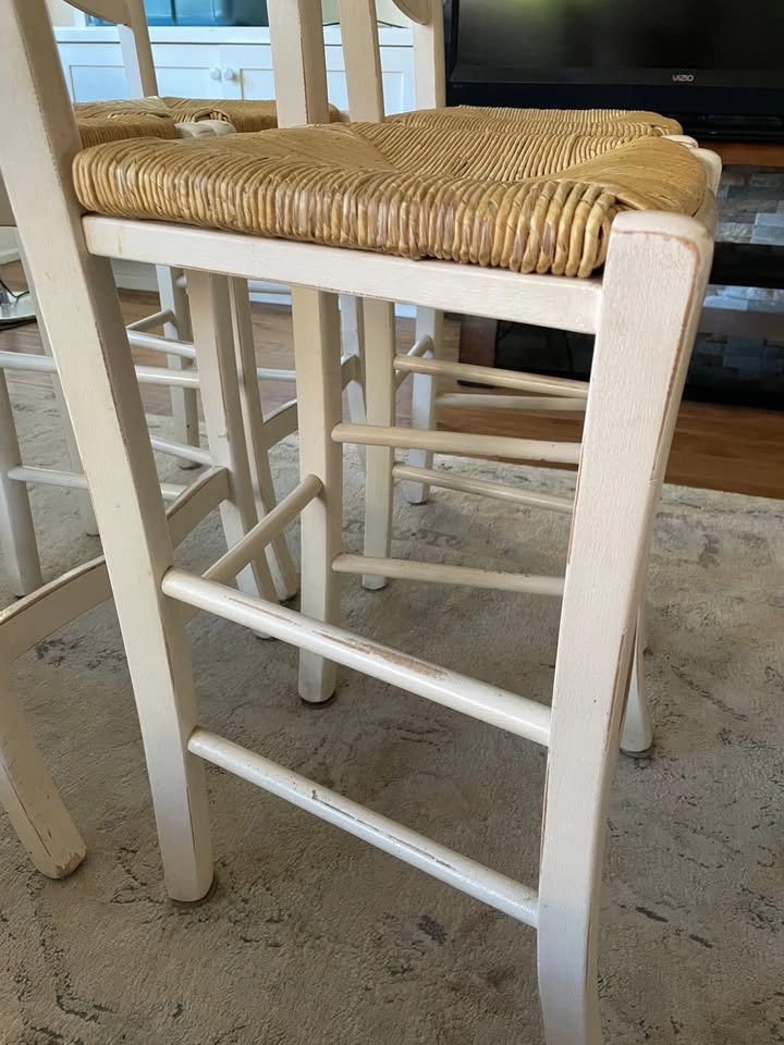 Set of 4 authentic Ballard Designs Lemans Counter Stools - photo 5