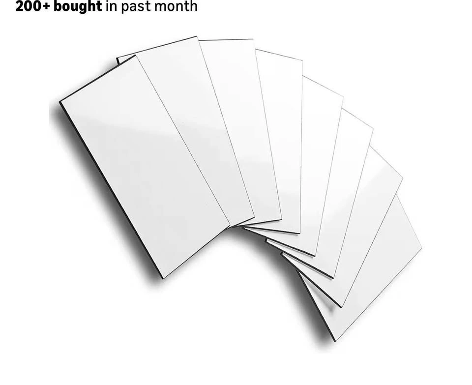 AULIGET 100-Piece 3" x 6" White PVC Peel and Stick Subway Tile