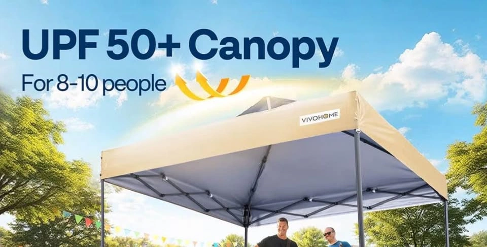 VIVOHOME 10x10ft Pop Up Canopy Tent with Wheeled Carry Bag - photo 4
